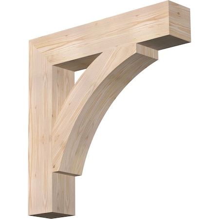 Ekena Millwork Thorton Block Smooth Bracket, Douglas Fir, 5 1/2"W x 30"D x 30"H BKT06X30X30THR05SDF